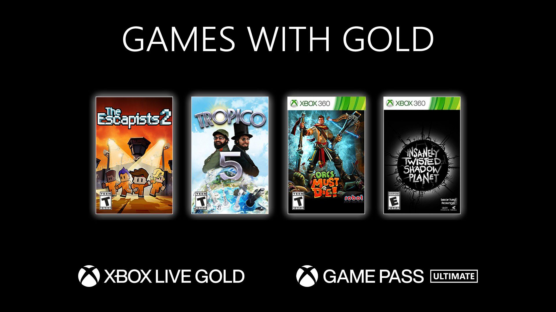 Anunciados Los Games With Gold De Diciembre De 2021