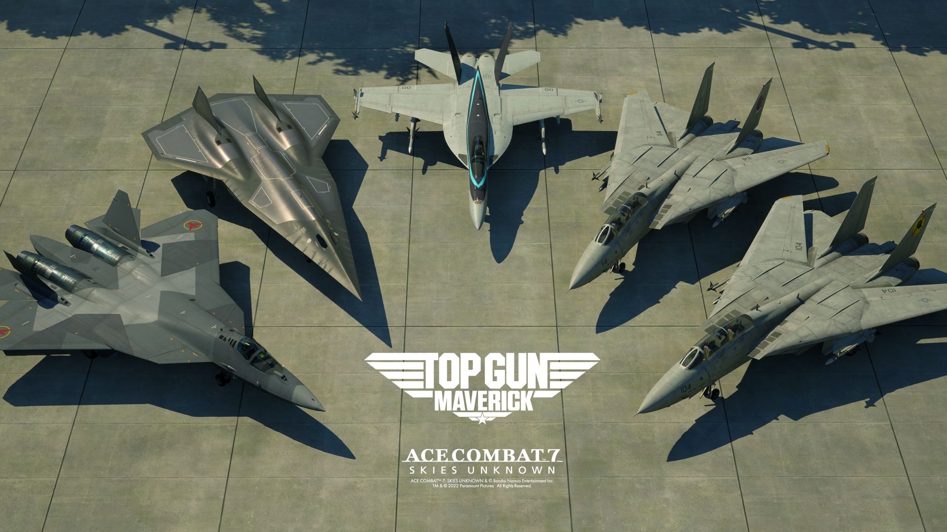 top-gun-maverick-aircraft-set-llega-a-ace-combat-7-skies-unknown