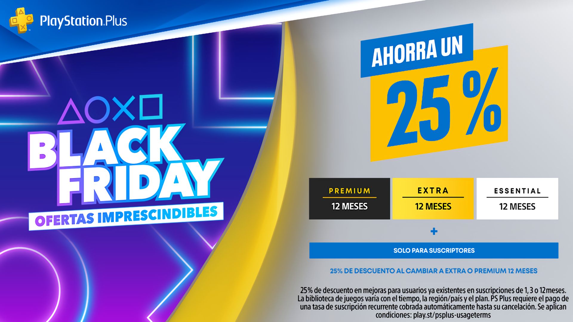 PlayStation desvela las ofertas de PS Plus para Black Friday 2022