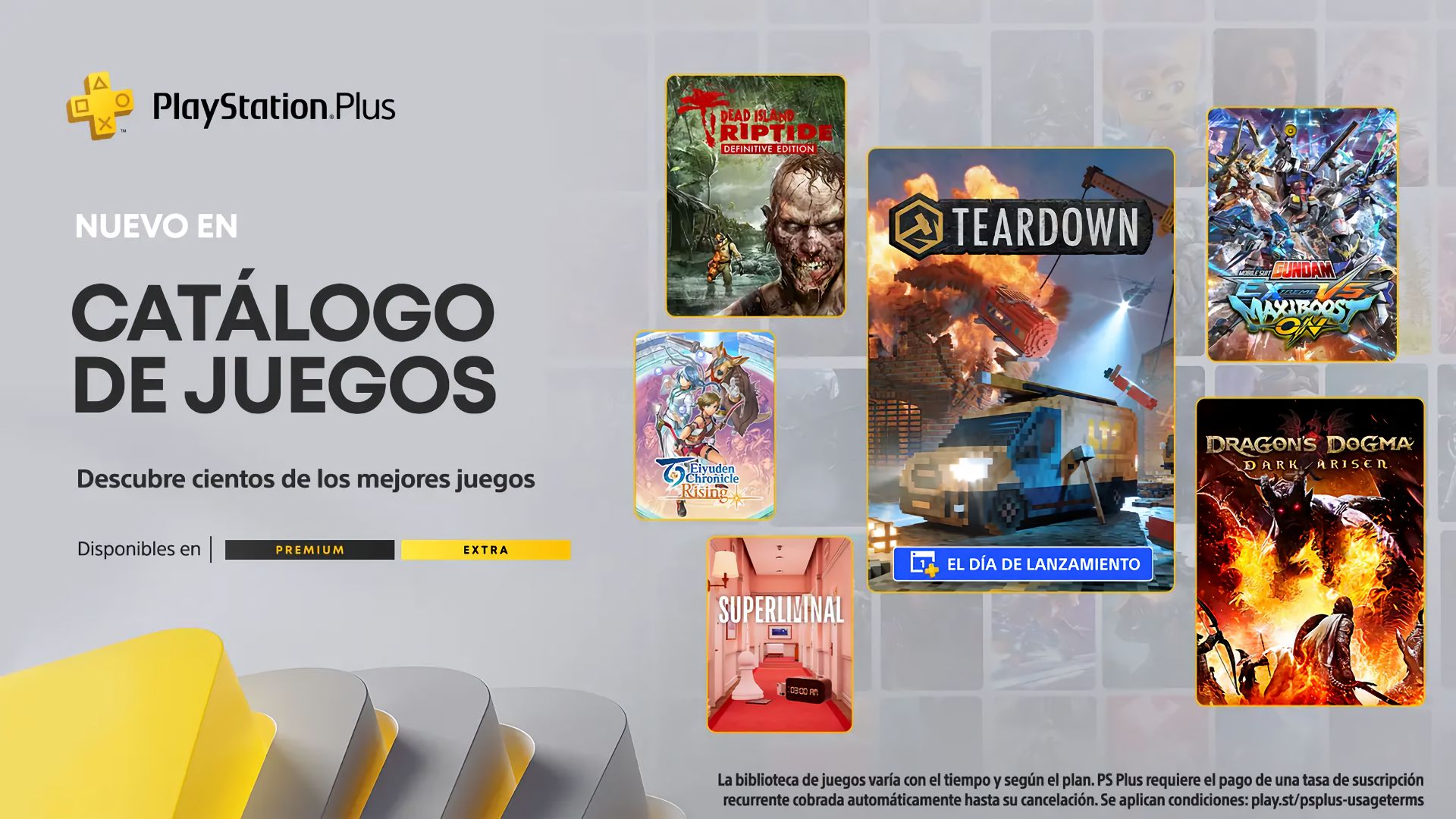 Anunciados los juegos para PS Plus Extra y Premium de noviembre