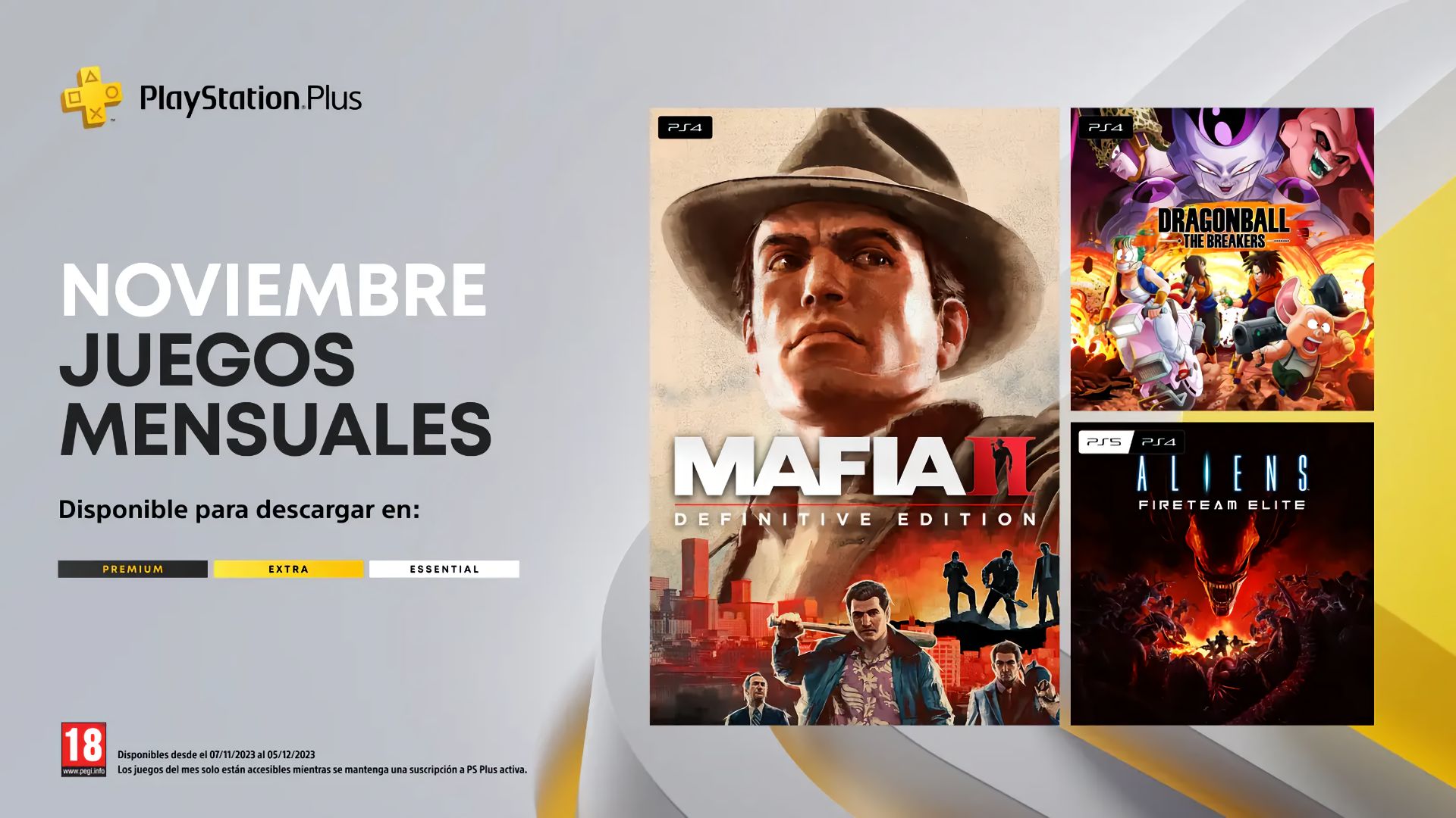 Anunciados los juegos del mes de noviembre para PlayStation Plus